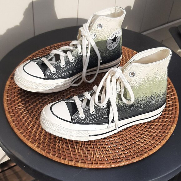 Converse Chuck Taylor 70 High Top Green Ombre Basketball Shoes Unisex W-7 M-5 - Picture 2 of 10